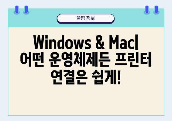 컴퓨터 프린터 연결 완벽 가이드 | Windows, Mac, USB, Wi-Fi 연결 방법