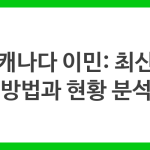 캐나다 이민: 최신 방법과 현황 분석