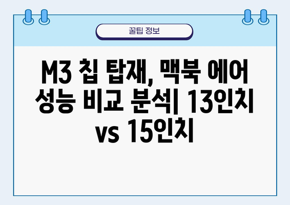 맥북 에어 M3 사전 예약 완벽 가이드| 13인치 vs 15인치 비교분석 | M3 칩, 맥북 에어, 사전 예약, 13인치, 15인치, 스펙 비교